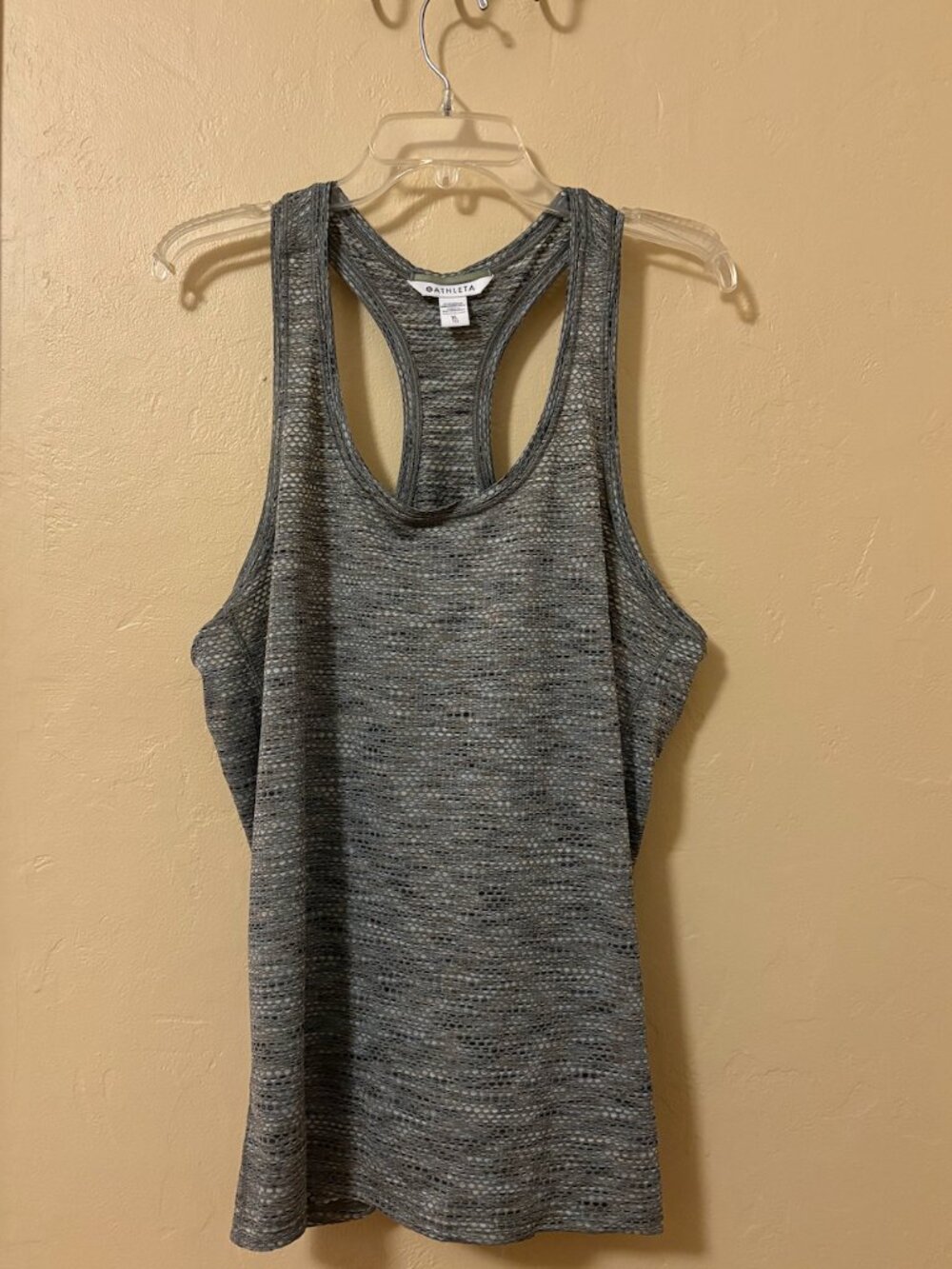 Athleta Racerback Grey/Sage Tank Top